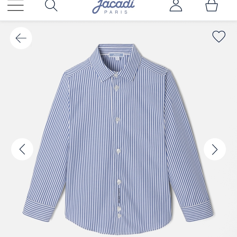 Jacadi 4A Button Down Shirt